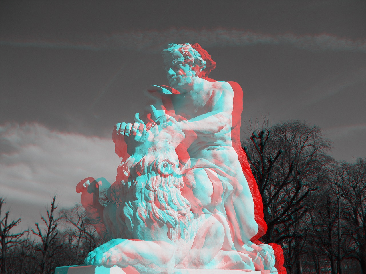 Statue Anaglyph